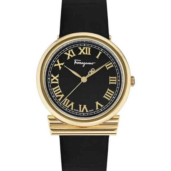 Salvatore Ferragamo Womens Gold Numeral Watch Ferragamo Crystal Petite Watch - Women | Ferragamo main image 2